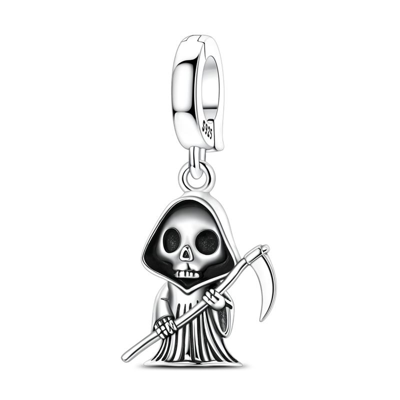 925 Silver Cartoon Doll Theme Series Pendants Bear Piggy Wizard Dwarf Charms Fit Original Bracelet Necklace Jewelry