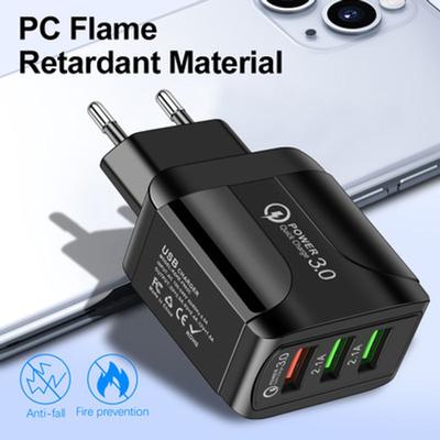 Быстрое зарядное устройство для мобильного телефона QC3.0, 3 USB, умное, европейские правила, США. Правила Британские Правила 5В9В12В Многопортовое Зарядное Устройство для Путешествий