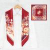 Женский весенне-осенний новый стиль атласный профессиональный цветочный большой шарф для лица цветной профессиональный пляжный солнцезащитный шелковый шарф шарф