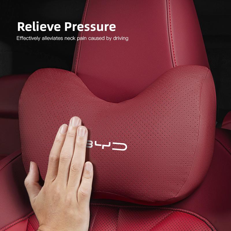 Новый логотип BYD Автомобильный комфортный подголовник и поясничная поддержка Для Tang U8 F3 E6 Atto3 Yuan Plus Song Max F0 G3 I3 Ea1 Dmi 2din S7 E3 L3