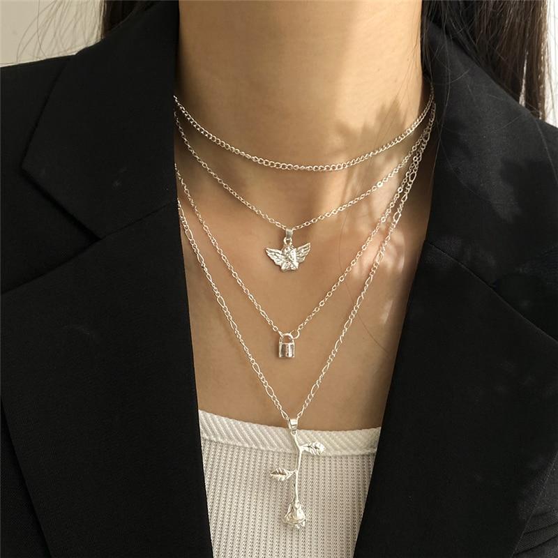 17KM Модное многослойное ожерелье со змеей и кристаллами для женщин и девочек, модная богемная золотая цепочка, ожерелье, ювелирные изделия для вечеринки