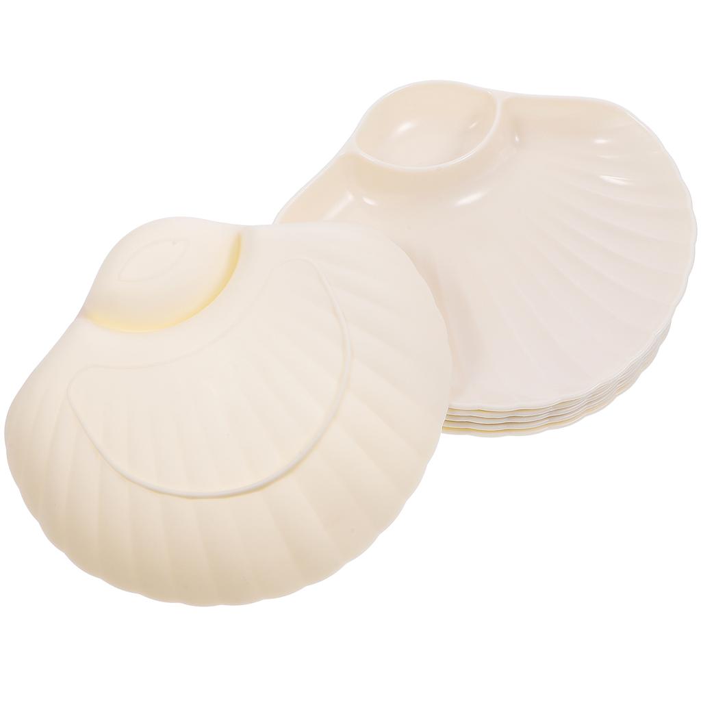 6 шт. Пельменные тарелки, пищевые тарелки, паста феттучини, сервировочное блюдо из полипропилена с отделением для соуса, детские контейнеры для