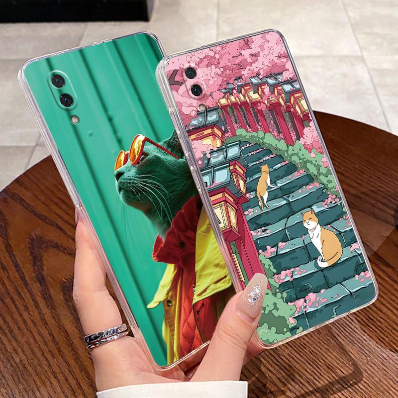 Гелевый чехол для Huawei Y7 Pro 2019/Y6 Pro 2019/Enjoy 9e 9 Прозрачный силиконовый мягкий ТПУ задняя крышка Милый Кот Кролик Защитный чехол