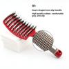 2 шт. вентилируемая щетка для волос портативная антистатическая тонкая густая вьющаяся длинная влажная сухая щетка для волос для женщин и девочек массаж кожи головы укладка волос распутывание расческа