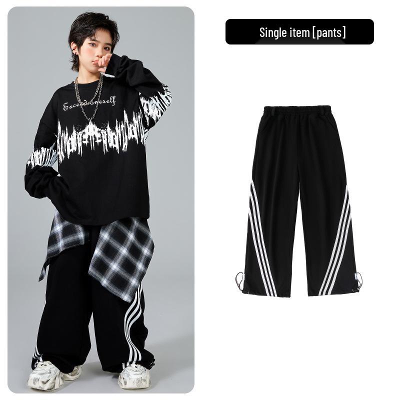 Модные Хип-Хоп Костюмы для Детей Мальчиков и Девочек