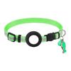 Reflective Pet Collar with Waterproof Tracker-Holder Adjustable Pet Nylon Collar CatsCollar Breakaway Safety Collar