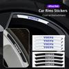 4Pcs Car Wheel Hub Metal Sticker Aluminum Alloy Decal For Volvo Xc60 Xc90 V40 V60 S60 V50 V90 S80 C40 XC40 V70 XC70 C30 EX90 C70
