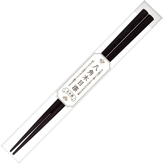 Sunlife "Wooden Chopsticks" Cooking Chopsticks, Long, Thick, Octagonal Wood Grain Lacquer, Brown, 27
