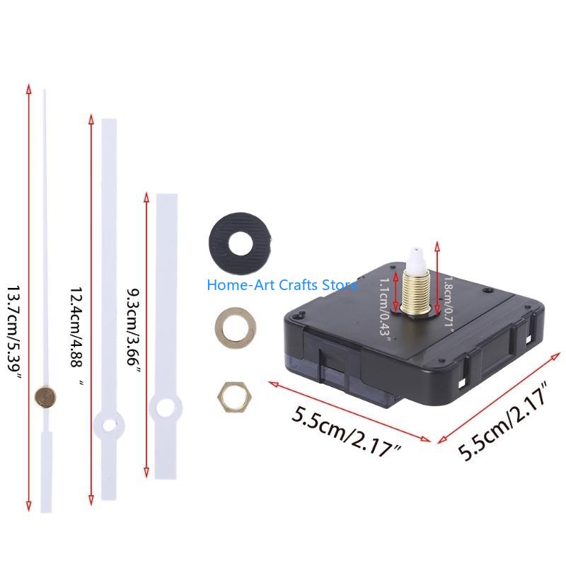 Y3NA Настенные часы с маятником, часовой механизм, работающий от батарейки, запчасти для ремонта DIY, замена, с белыми стрелками