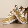 Модные золотые кроссовки женские повседневные вулканизированные туфли дышащие дизайнерские роскошные кроссовки женские трендовые Zapatillas