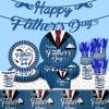 Father'S Day Themed Party Decorations Disposable Paper Plates Tissue Paper Cups Tablecloths Men'S Party Decorations