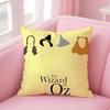 movie fantasy The WWizard of OOz Cushion Cover Pillow Case Soft Friendly Fabric  Concealed Zipper
