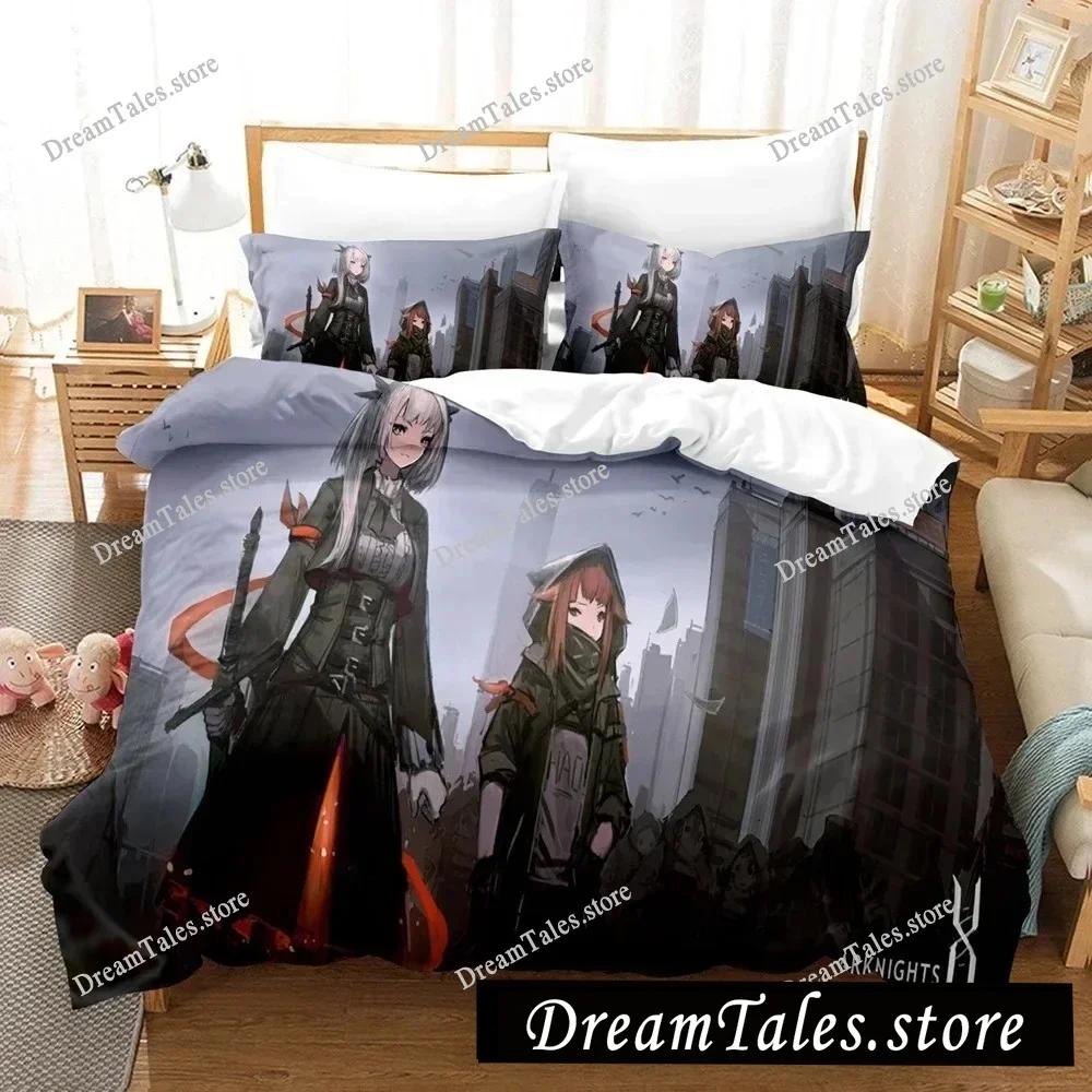 Fashion Anime 3D Arknights Bedding Sets Duvet Cover Set with Pillowcase Twin Full Queen King Bedclothes Bed Linen Customizable