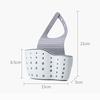 Sink Shelf Soap Sponge Drain Rack Silicone Storage Basket Bag Faucet Holder Adjustable Bathroom Hold