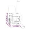 Bicycle Trailer for Dogs Orange and Black Oxford Fabric & Iron