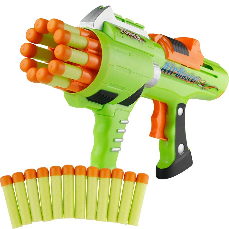 Manual Rapid Fire Toy Gun Soft Bullet Gun Air Foam Blaster Kids Indoor Outdoor Shooting Sports Family Interactive Game Boys Gift
