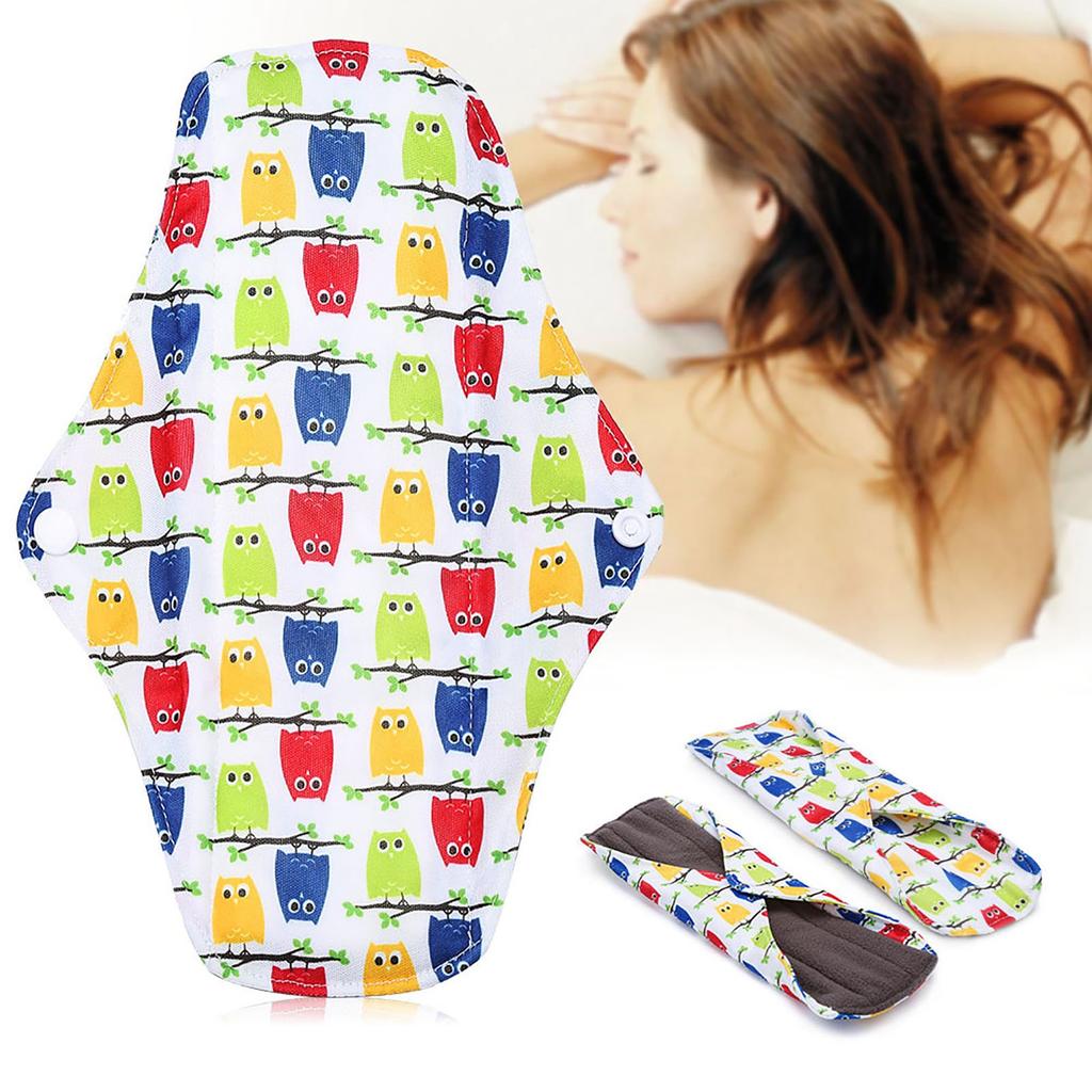 9 типов женских многоразовых моющихся ежедневных прокладок из бамбукового угля, гигиенических менструальных прокладок для мам