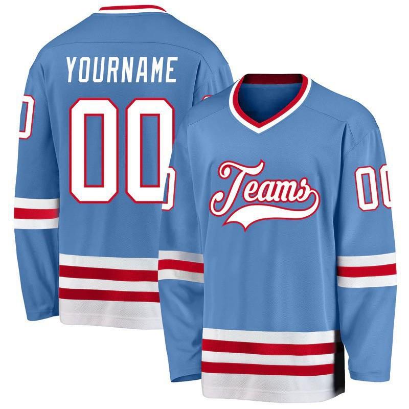 Mens Long Sleeve Duck Print Hockey Jersey T-Shirt Loose Fit Casual Sport Tee Youth