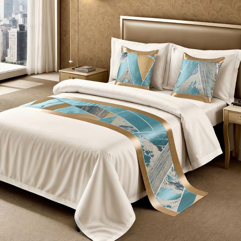 Универсальный всесезонный бегунок на кровать Мягкое и удобное одеяло для кондиционирования воздуха Высококачественное одеяло на изножье кровати для гостиниц типа «проживание в семье» Домашнее украшение Полотенце