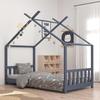 VidaXL Kid's Bed Frames Kid's Cabin Bed Bed Structure for Children Kid's Room Interior Home Grey 80x160 283371