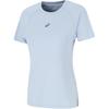 D.Fresh Sports Lifestyle Series Brand Logo Solid Color Quick-Dry Breathable Short Sleeve Batwing T-Shirt Women Tops Light-Blue 2012D256-401