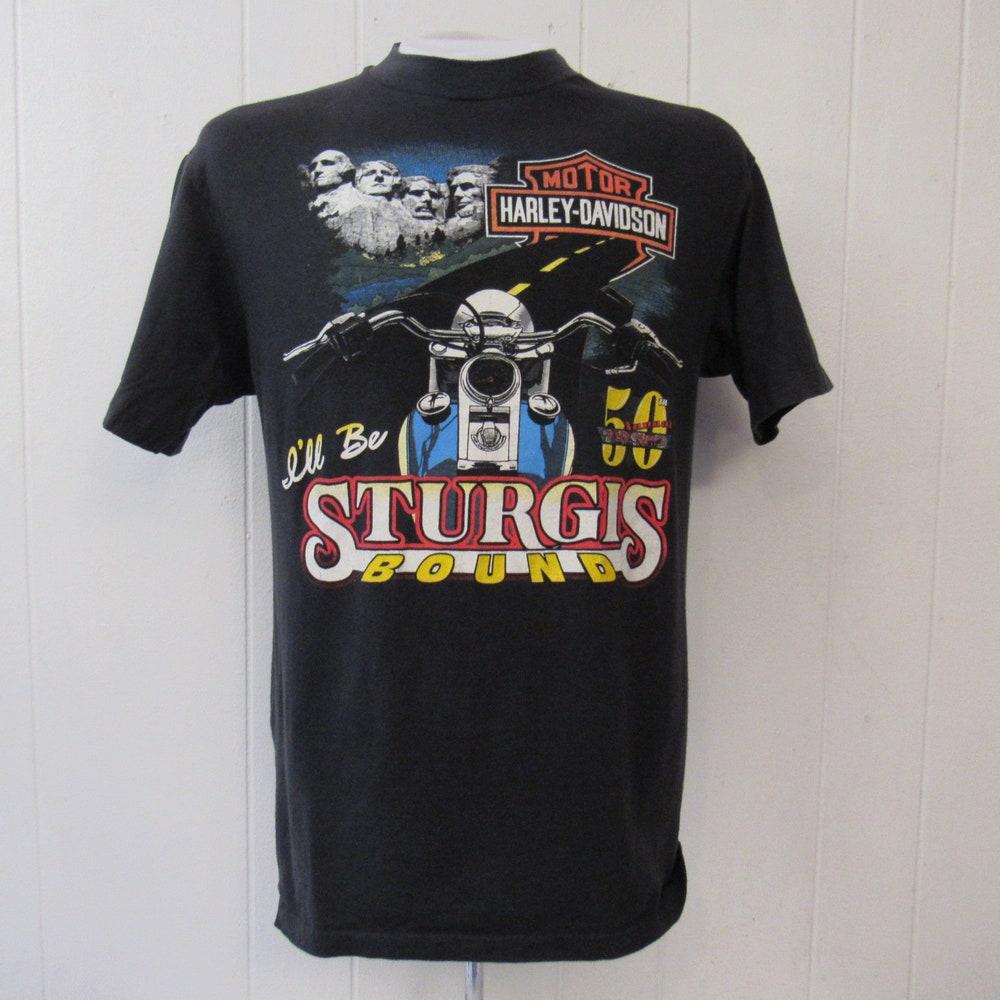 Vintage t shirt, biker t shirt, motorcycle t shirt, Harley t shirt, Sturgis bike rally, Salinas California, vintage clothing, size large