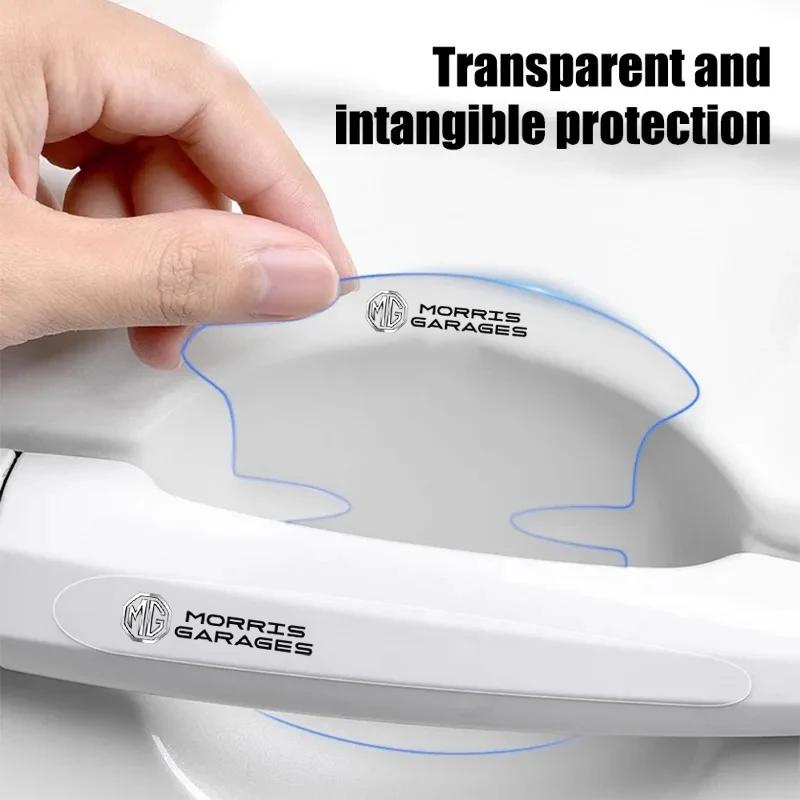 8Pcs Car Door Bowl Film Transparent Handle Sticker Protector Cover For MG ZS MG5 GS HS GT ZST MG3 MG6 MG7 Hector EZS EHS Pilot iow1
