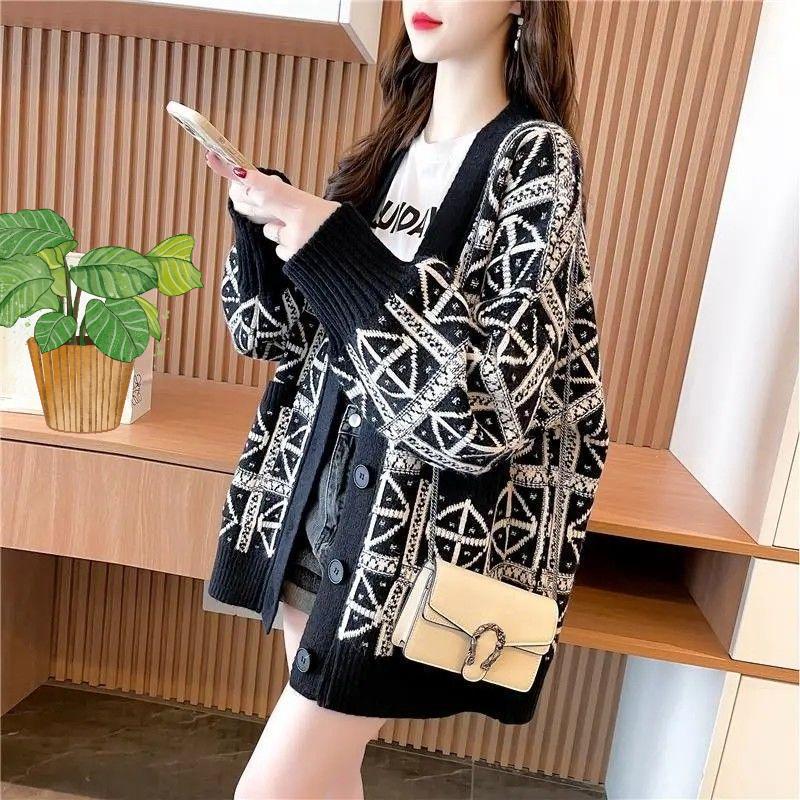 Spring and Autumn Coat Blouse Female Retro Outside with Thick Sexy Fashion Temperament Female