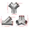 Трубопроводная арматура из нержавеющей стали Тройники Y-образной формы Косые отводы 45 градусов для газовых и водных систем, кухни, сада, ирригации