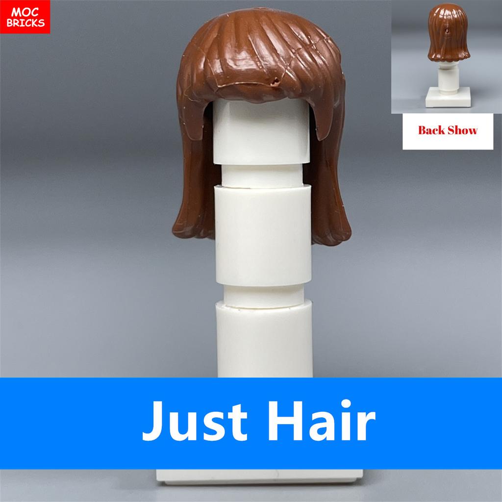 Кирпичики MOC Женские прически Mori Girls Женская модель Прямые волосы 4 см Фигурка Одежда Сборные развивающие конструкторы Игрушки