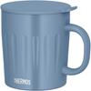JTA-550 SAX Vacuum Insulated Mug, 550ml, Sax Blue, Embossed, Large Capacity, Dishwasher Safe, Perfect for Soup