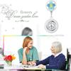 Lancardo Nurse Watch Clip Clock Водонепроницаемые цветочные перевернутые часы для медсестры Аналоговые карманные часы Карманные часы Милый День медсестры Идеальный подарок для медсестер и