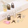 1Set Rectangle Padlock Luggage Hardware Lock W/Lock For Diary Book Jewelry Box