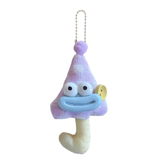 Юшэн Брелок с мультяшной куклой с большим ртом, Подвеска для сумки, Украшение, Насыщенный цвет макарон, Держатель для ключей, Мягкая тканевая подвеска для ключей