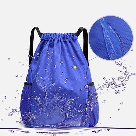 Рюкзак для спортзала, водонепроницаемый, большой емкости, на шнурке, портативный, для женщин и мужчин, велосипедная дорожная спортивная сумка для улицы