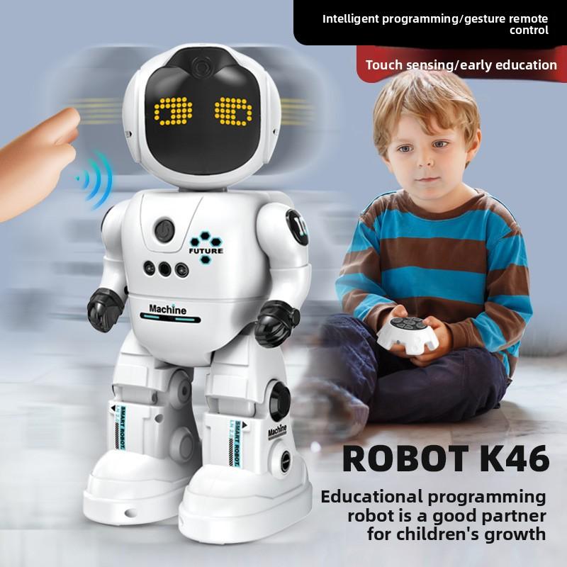 Kids' RC Robot: AI, Programming, Interactive Companion for 3-6Edit, Share