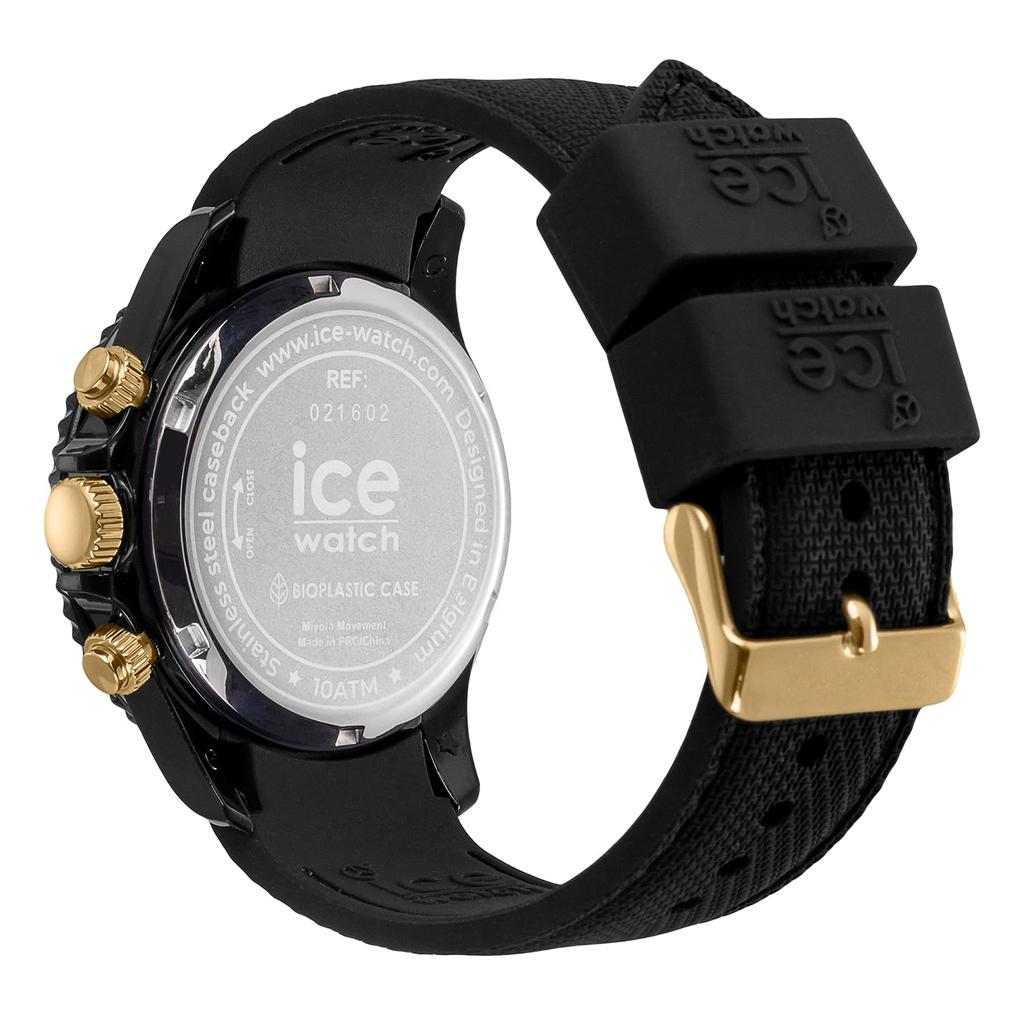 Ice-watch ICE chrono 021602 chronograph watch black gold medium 40mm men's