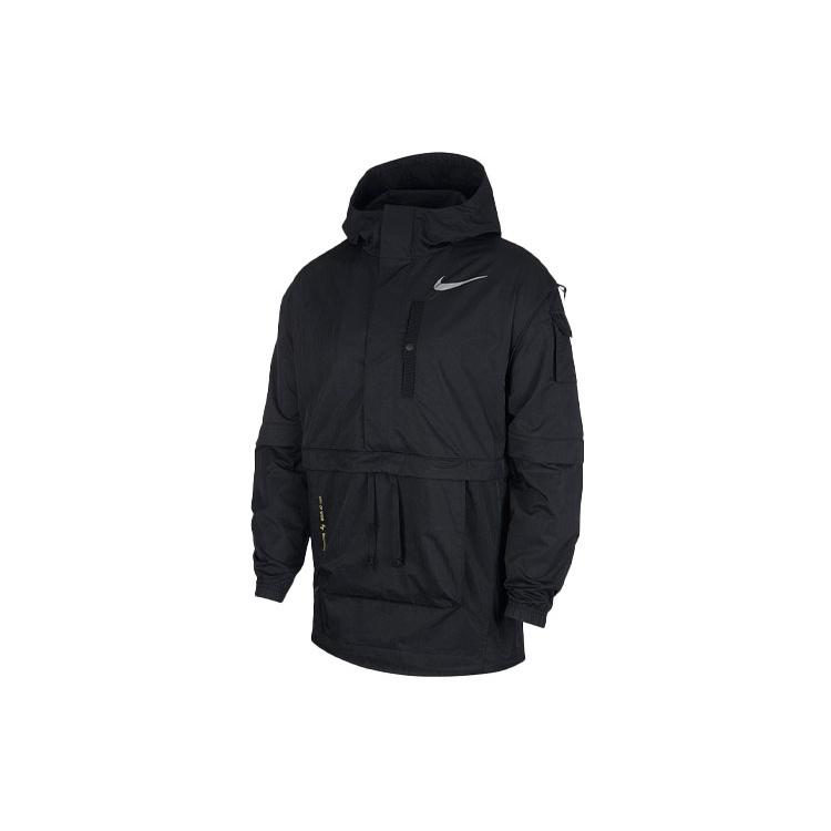 Мужская спортивная куртка с капюшоном Nike с принтом логотипа и большим карманом CT2197-010