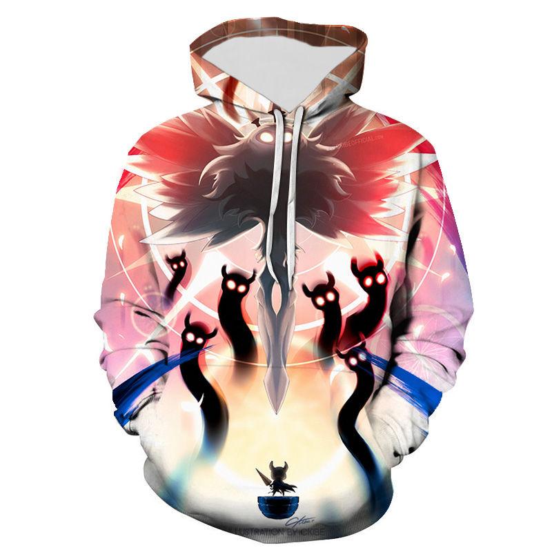 Game Hollow Knight с 3d принтом для мужчин/женщин, детей, осенне-зимняя повседневная толстовка с длинными рукавами, большие толстовки, одежда унисекс