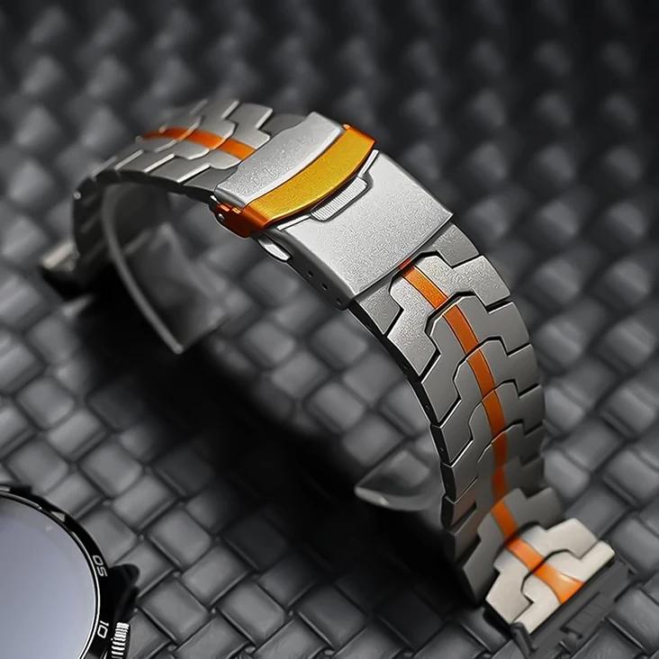 Роскошный ремешок из нержавеющей стали для Huawei Watch Fit 3/4/4 pro Титановый ремешок-браслет для Huawei Fit3/Fit2/Fit1 Металлический браслет
