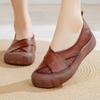 Feerldi ретро кросс кожаные балетки женские высочайшего качества из натуральной кожи лоферы дизайнерские туфли слипоны с мелким вырезом мамины комфортные мокасины