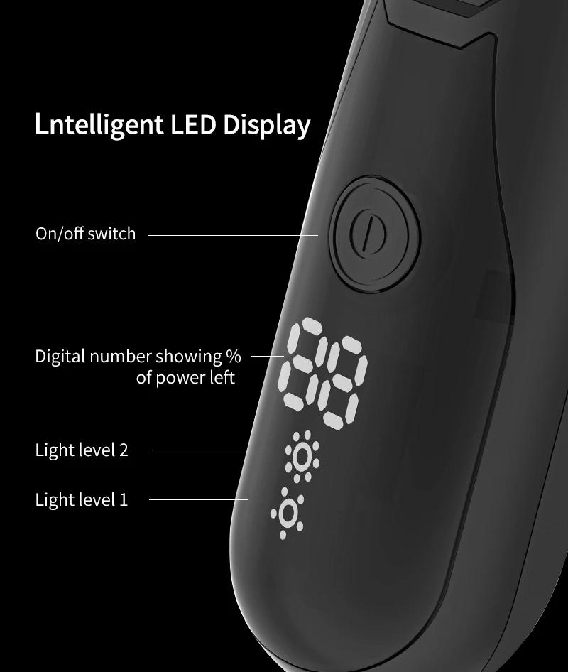Rechargeable LED Display Hair Clipper Hair Trimmer For Men Shaver Hair Cutting Machine Barber Accessories Cut Machin Beard
