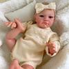 20'' 50cm Realistic Reborn Baby Dolls August Awake Cuddly Soft Cloth Body Emulation Doll Handmade 3D Painted Skin Visible Veins Newborn Dolls for Kids