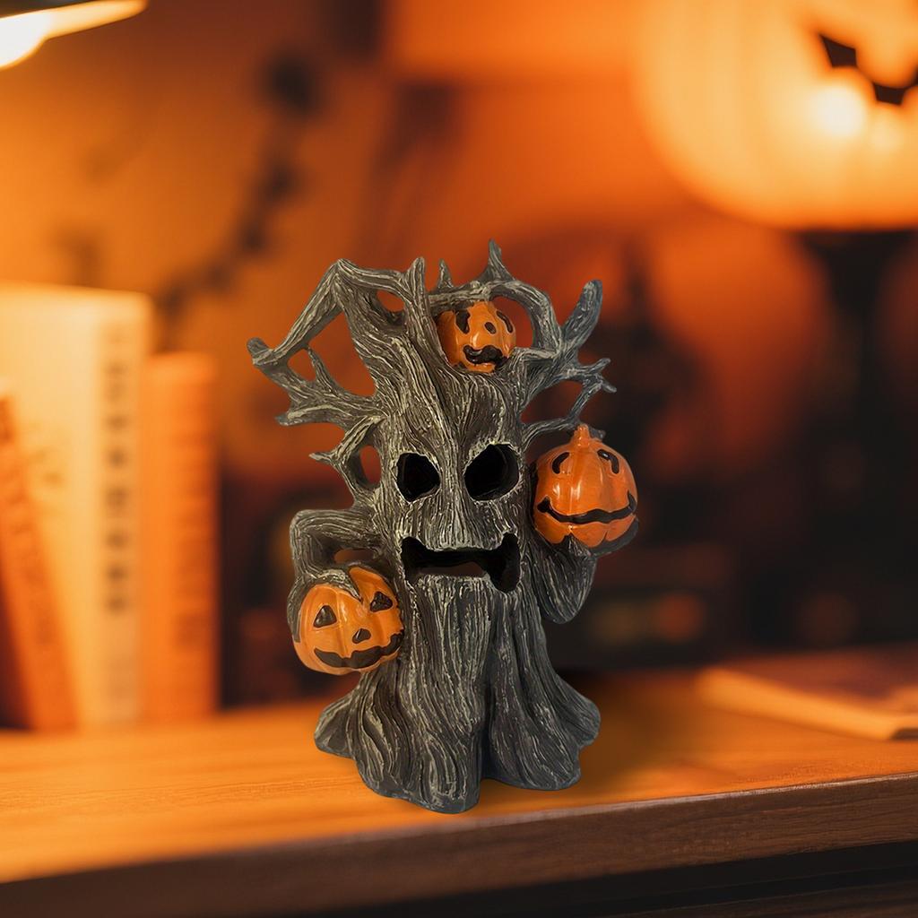 Хэллоуин Тыква Дерево Форма Скульптура Украшение Декор для дома Поделки