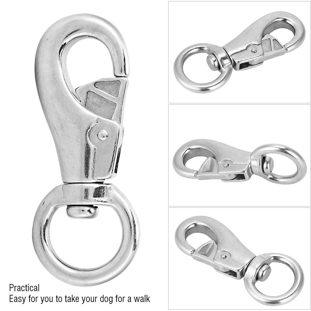 99mm 304 Stainless Steel Diving Snap Hook Swivel Snap Hook for Dog Leashes