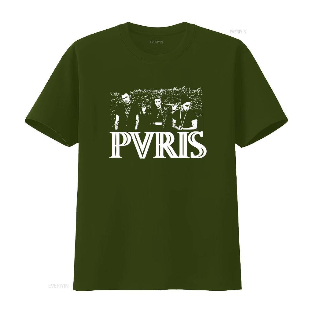 Pvris Photo Official T Shirt For Band Design Cool Style vintage Washed Stretched Slightly Soft Stylish Unisex Versatile