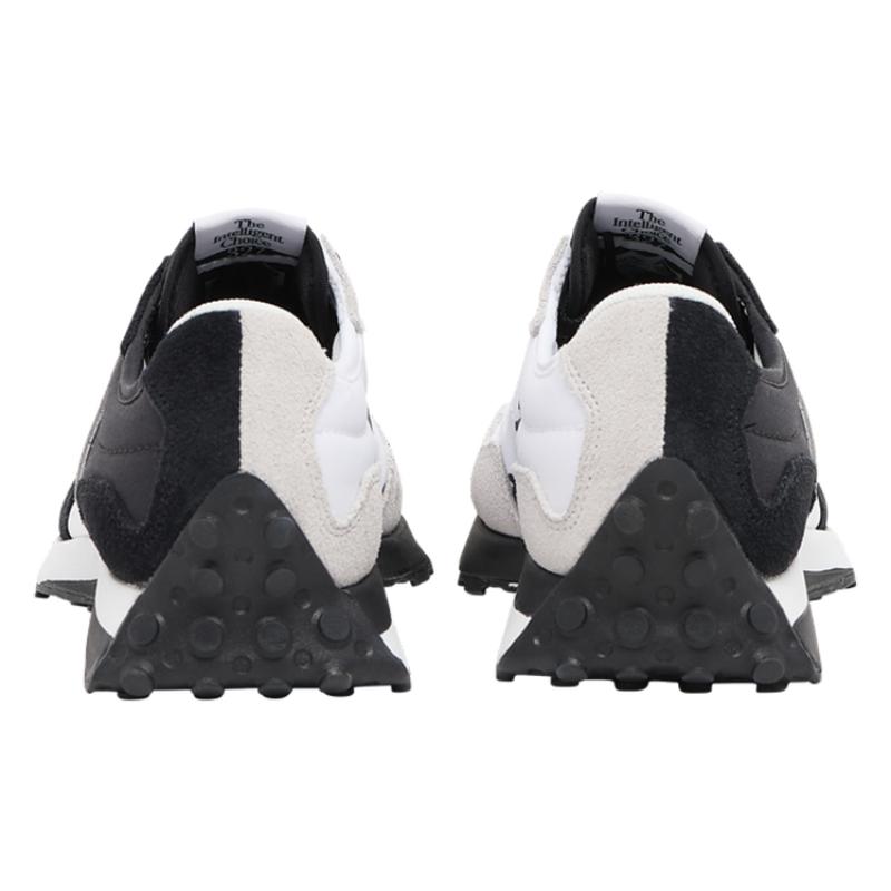 Foot Locker X New Balance NB 327 Cushioning Abrasion Resistant Breathable Low Top Kids Lifestyle Shoes Black White Sneakers GS327BW1