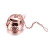 Durable Stainless Steel Tea Infusers with Chain Multicolor Tea Strainer Herbal Spice Filter Teapot Shape Diffuser Kitchen Gadget