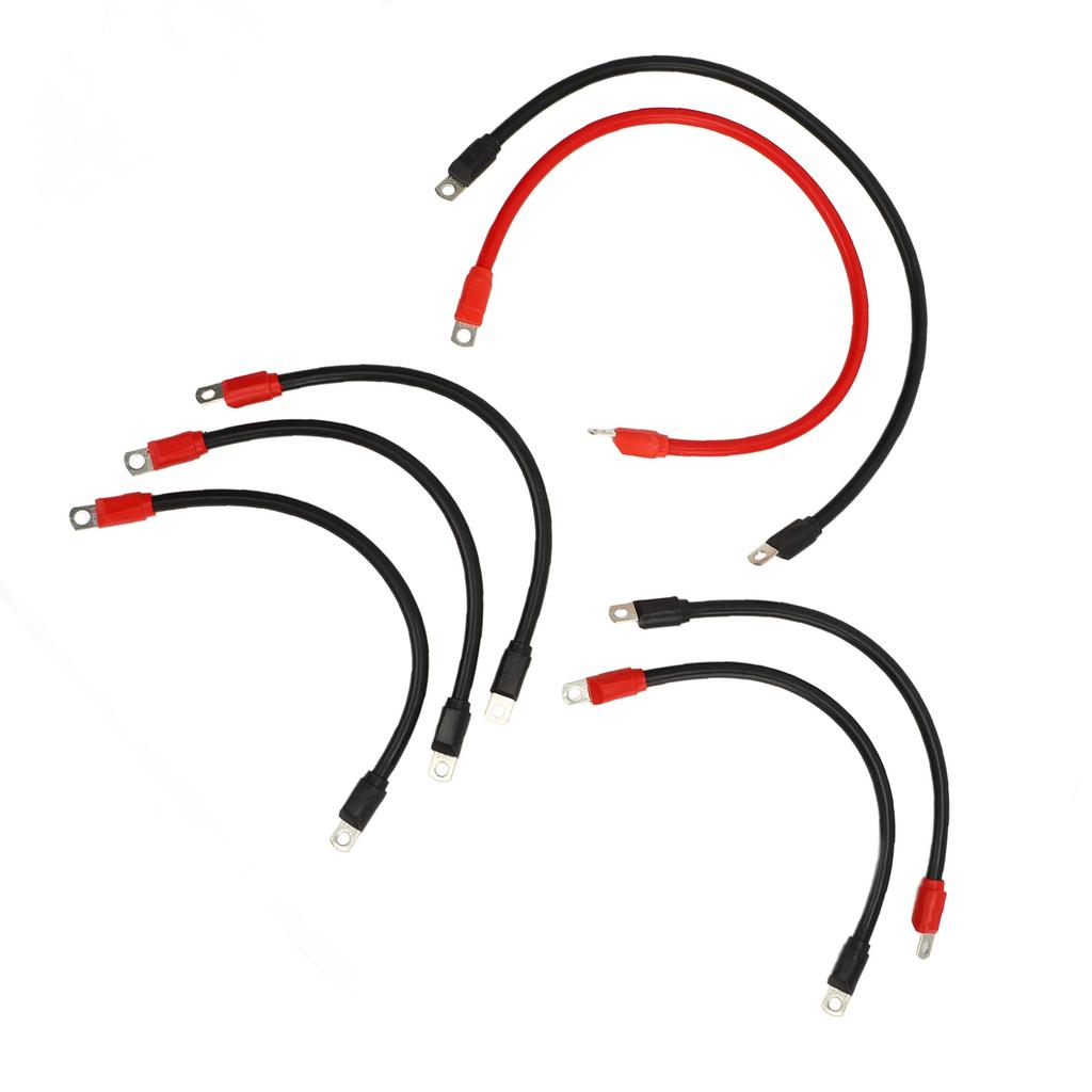 7 шт. Кабель аккумулятора для гольф-кара, чистая медь, 4 AWG, комплект проводки аккумулятора, замена для E‑Z‑GO TXT 36V 48V 1994 г. и новее