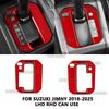 ABS Углеродное волокно Глянцевый черный LHD RHD для Suzuki Jimny JB74 JB64      2024 2025 Автомобильная наклейка на панель переключения передач